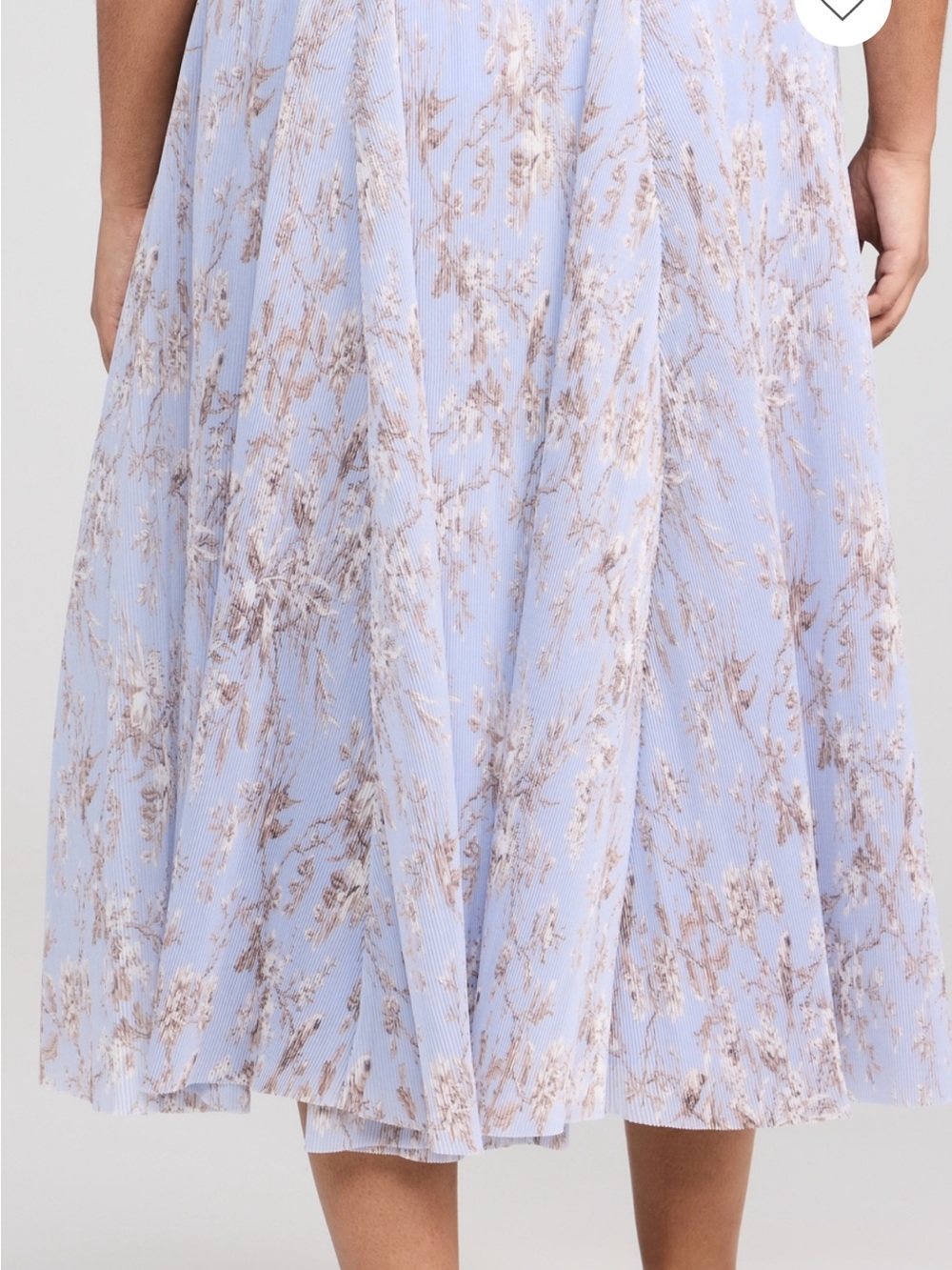 NWOT Zimmermann Pleated Midi Skirt “Blue Mockingbird” Skirt - Picture 9 of 10